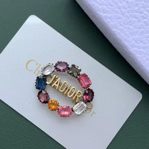 Dior Jadior Hair Clip Multicolor Crystals 