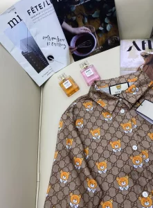 Luxury Womens Clothing Gucci x Kai GG Silk Bowling Shirt SML A198PP480 AA156451