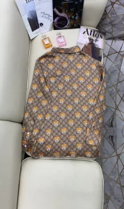 Luxury Womens Clothing Gucci x Kai GG Silk Bowling Shirt SML A198PP480 AA156451