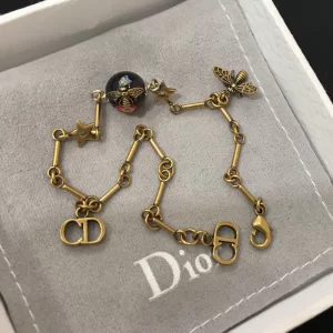 Dior CD and Bees Chain Bracelets 