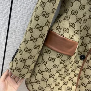 Luxury Womens Clothing Gucci Vintage GG Supreme Canvas Jacket SML A198PP880 AA156961