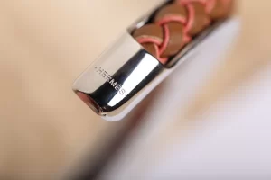 Luxury Womens Jewelry Hermes Open Cuff Woven Leather Bracelet A205PP130 AA157711