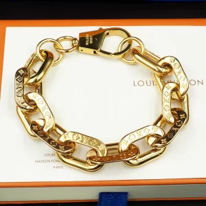 Louis Vuitton Bracelet LV Edge Gold Bracelet 