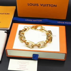 Luxury Womens Jewelry Louis Vuitton Bracelet LV Edge Gold Bracelet A152PP150 AA159695