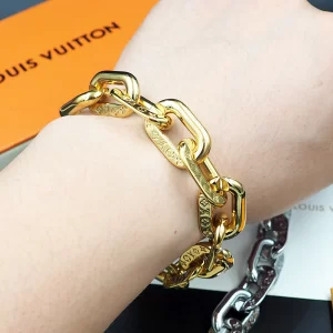 Luxury Womens Jewelry Louis Vuitton Bracelet LV Edge Gold Bracelet A152PP150 AA159695