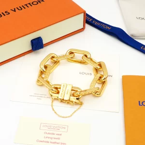 Luxury Womens Jewelry Louis Vuitton Bracelet LV Edge Gold Bracelet A152PP150 AA159698
