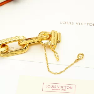 Luxury Womens Jewelry Louis Vuitton Bracelet LV Edge Gold Bracelet A152PP150 AA159698