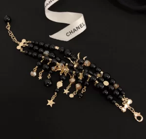 Chanel Necklace Chanel Black Pearls Star Necklace 
