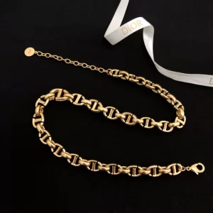 Luxury Womens Jewelry Dior Necklace Dior CD Navy Link Necklace A39PP210 AA159884