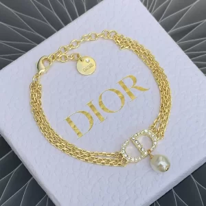 Dior Bracelet Dior Petit CD Gold Chain Bracelet 