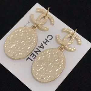 Luxury Womens Jewelry Chanel Earring Chanel Gold CC and Tag Earrings A39PP125 AA160839
