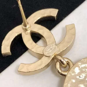 Luxury Womens Jewelry Chanel Earring Chanel Gold CC and Tag Earrings A39PP125 AA160839
