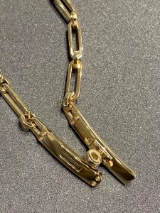 Luxury Womens Jewelry Hermes Kelly Chaine Bracelet in Gold A152PP320 AA163836