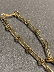 Luxury Womens Jewelry Hermes Kelly Chaine Bracelet in Gold A152PP320 AA163836