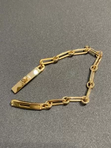 Luxury Womens Jewelry Hermes Kelly Chaine Bracelet in Gold A152PP320 AA163836