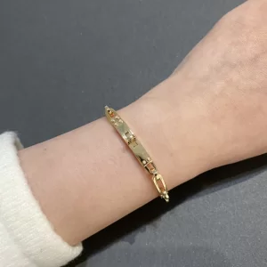 Luxury Womens Jewelry Hermes Kelly Chaine Bracelet in Gold A152PP320 AA163836