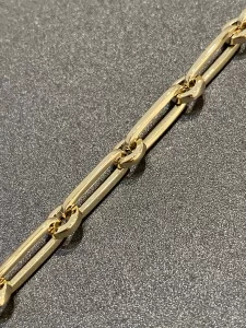 Luxury Womens Jewelry Hermes Kelly Chaine Bracelet in Gold A152PP380 AA163837