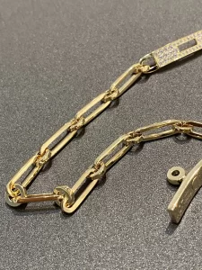 Luxury Womens Jewelry Hermes Kelly Chaine Bracelet in Gold A152PP380 AA163837