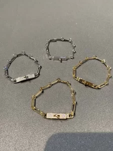 Luxury Womens Jewelry Hermes Kelly Chaine Bracelet in Gold A152PP380 AA163837