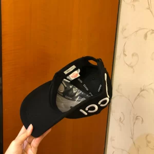 Luxury Womens Hats Gucci Loved Embroidery Black Cotton Baseball Hat A190PP90 AA163917