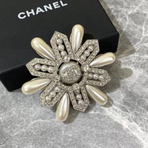 Chanel Brooch Chanel Crystals and Pearls Brooch 