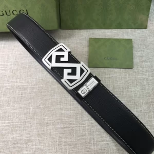 Luxury Mens Belts Gucci Mens Black Leather Belts 38MM A191PP240 AA164495