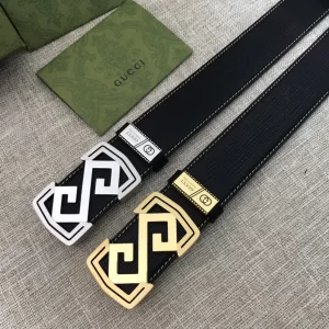 Luxury Mens Belts Gucci Mens Black Leather Belts 38MM A191PP240 AA164495