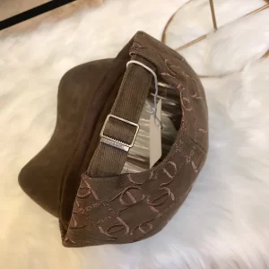 Luxury Womens Hats Chanel Allover CC Logo Gray Cotton Baseball Hat A190PP95 AA164963