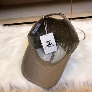 Luxury Womens Hats Chanel Allover CC Logo Gray Cotton Baseball Hat A190PP95 AA164964