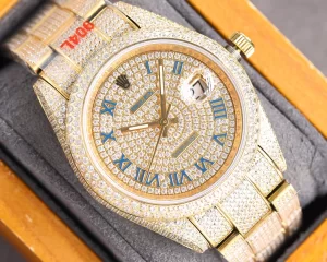Luxury Mens Watches Rolex Vip Datejust Gold Diamonds Watch 40MM A213PP3680 AA167077