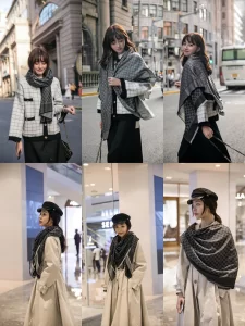 Luxury Womens Scarf Gucci GG Supreme Silk Scarf in Gray 140x140CM A151PP270 AA167423