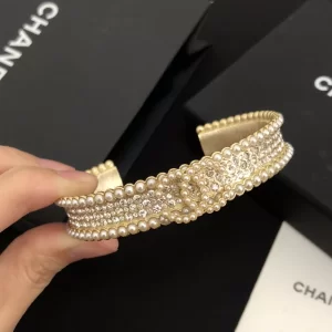 Chanel Bracelet Chanel Pearls Open Cut Bracelet 