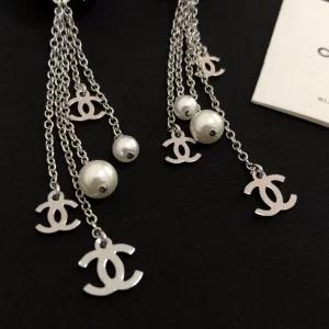 Luxury Womens Jewelry Chanel Earring with CC Chain Tassel and Ball A39PP170 AA169851