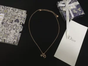 Dior Necklace Dior Shiny CD Star Chain Necklace 