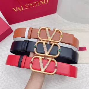 Valentino Vlogo Calf Leather Belt 40MM 