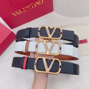 Valentino Vlogo Calf Leather Belt 40MM 