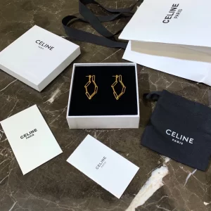 Replica Womens Jewelry Celine Earring Celine Plate Vermeil Earrings A205PP150 AA170570