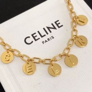 Luxury Womens Jewelry Celine Bracelet Celine Medals Bracelet in Gold A39PP160 AA170647