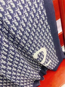 Luxury Womens Scarf Dior Oblique Silk Scarf in Blue 100x200A151PP260 AA170952