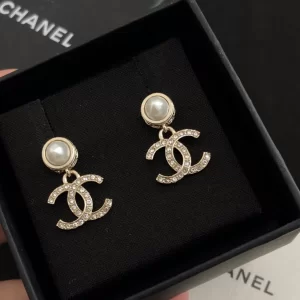 Chanel Earrings Chanel Crystals CC Earrings 