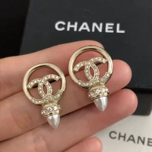 Chanel Earrings Chanel Crystals CC Earrings 