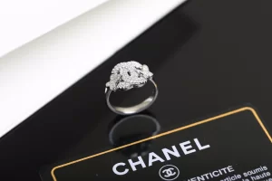 Chanel Ring Chanel Vintage Crystals CC Rings 