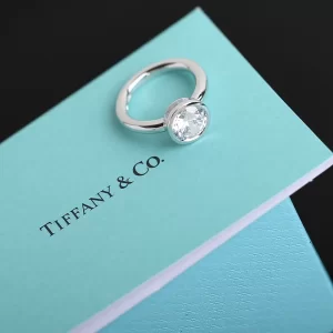 Luxury Womens Jewelry Tiffany Ring Tiffany Bezel Round Rings A205PP280 AA173001