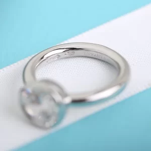 Luxury Womens Jewelry Tiffany Ring Tiffany Bezel Round Rings A205PP280 AA173001