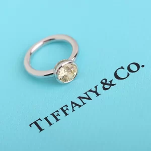 Luxury Womens Jewelry Tiffany Ring Tiffany Bezel Round Rings A205PP280 AA173002