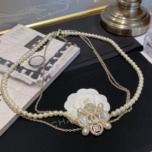 Chanel Pearls and Chain Necklace Belt 