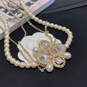 Replica Womens Belts Chanel Pearls and Chain Necklace Belt A152PP280 AA174554
