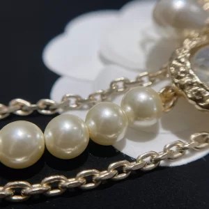 Replica Womens Belts Chanel Pearls and Chain Necklace Belt A152PP280 AA174554