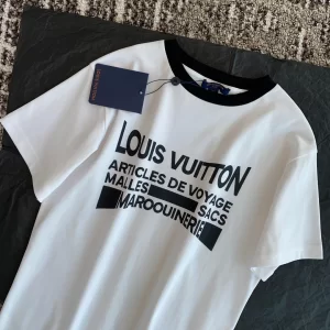 Replica Womens Clothing Louis Vuitton White Cotton T Shirt SML A154PP280 AA176532