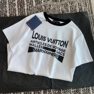 Replica Womens Clothing Louis Vuitton White Cotton T Shirt SML A154PP280 AA176532